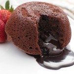 Chocolate fondant lava cake