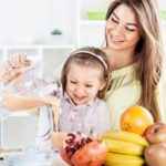 Mother and daughter in the kitchen